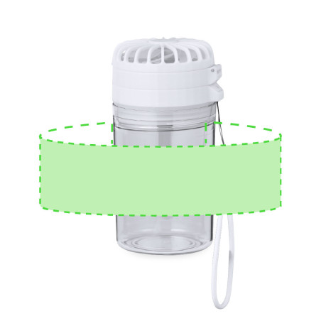 Gourde ventilateur publicitaire Zexen 350 ml 