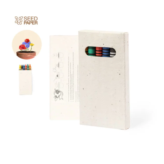 Set crayons de couleurs personnalisé ensemencé