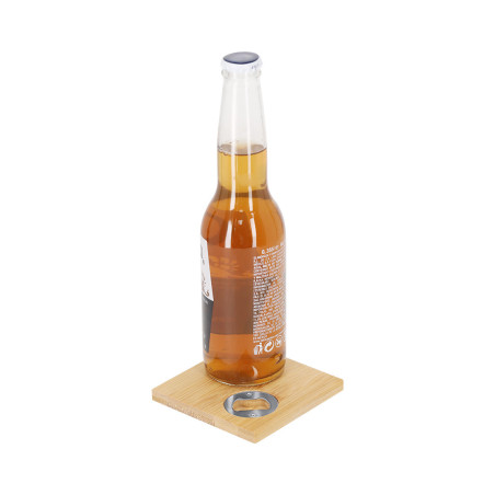 Sous-verre personnalisé avec  ouvre-bouteille Lestral 