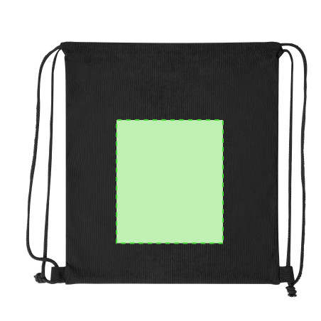 Sac cordon en velour côtelé Azurax 