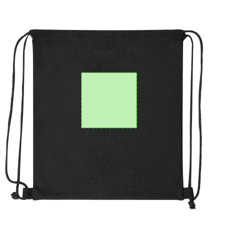 Sac cordon en velour côtelé Azurax 