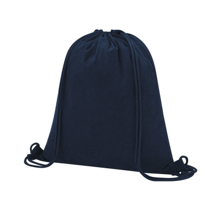 Sac cordon en velour côtelé Azurax 