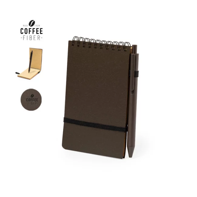 Cahier publicitaire en fibre de café Pacam
