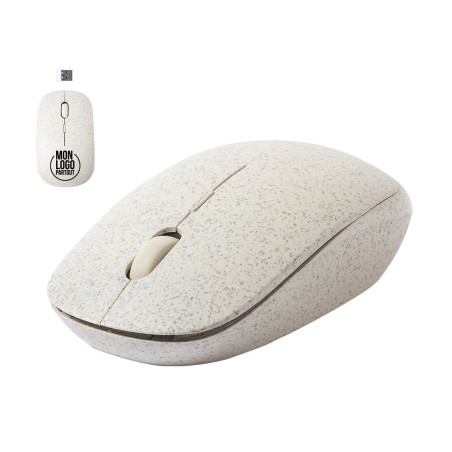 Souris en paille de blé personnalisée Estiky 