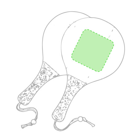 Raquette de plage en bois et liège Bubbak 