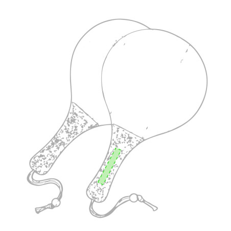 Raquette de plage en bois et liège Bubbak 