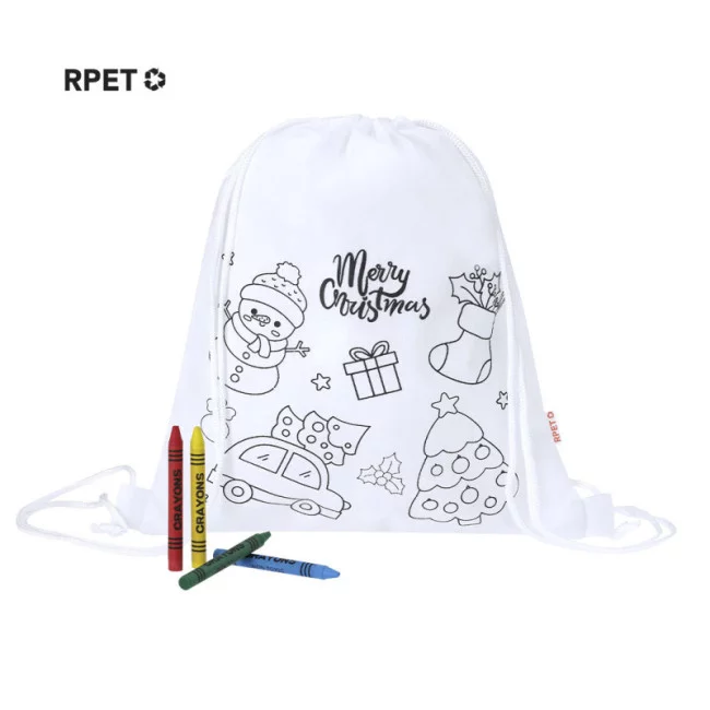 Sac cordon de coloriage publicitaire Taky
