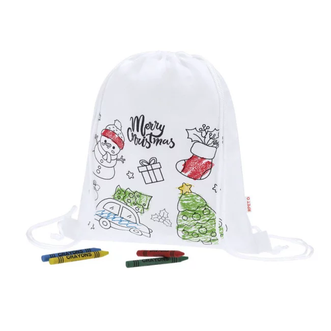 Sac cordon de coloriage publicitaire Taky
