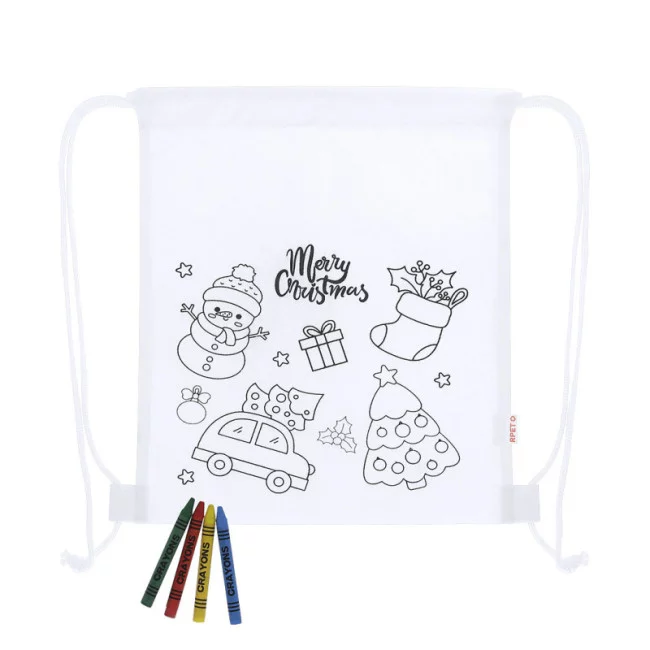 Sac cordon de coloriage publicitaire Taky