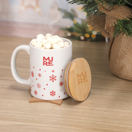 Tasse publicitaire avec couvercle Helogran 