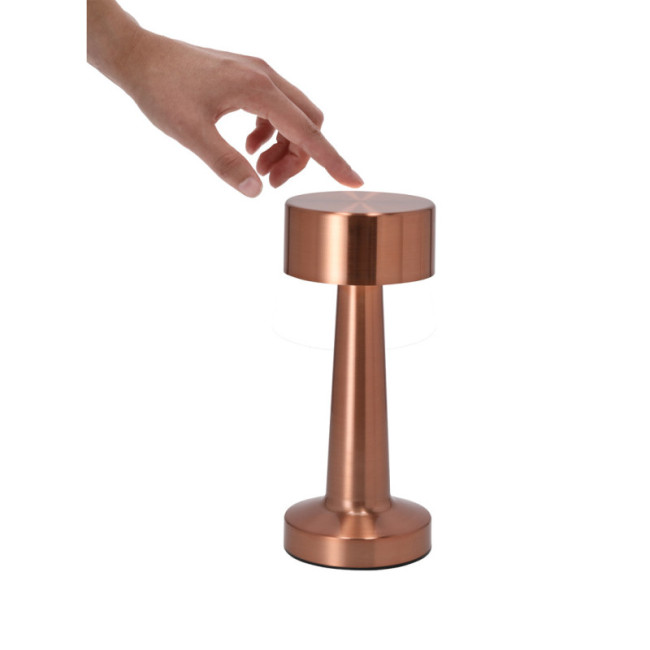 Lampe de bureau publicitaire or rose Rosity 