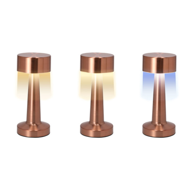 Lampe de bureau publicitaire or rose Rosity 
