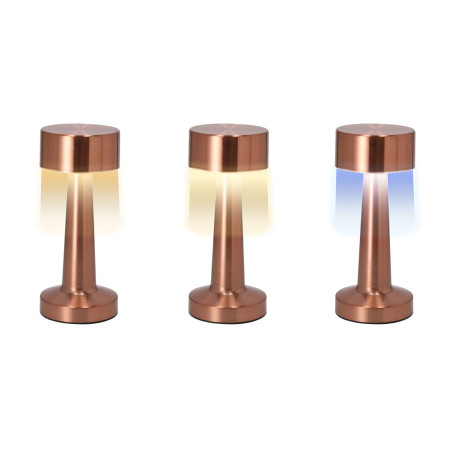 Lampe de bureau publicitaire or rose Rosity 
