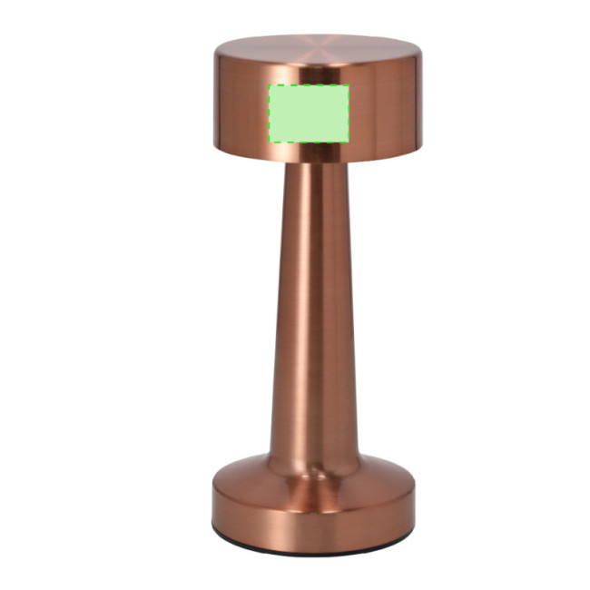 Lampe de bureau publicitaire or rose Rosity 
