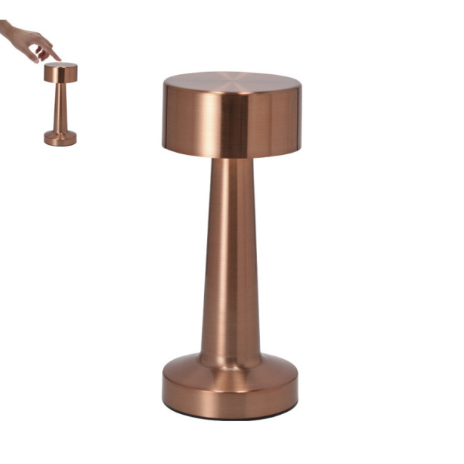 Lampe de bureau publicitaire or rose Rosity 