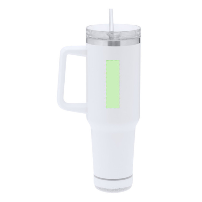 Mug isotherme publicitaire avec enceinte Tracir 1,25 L 