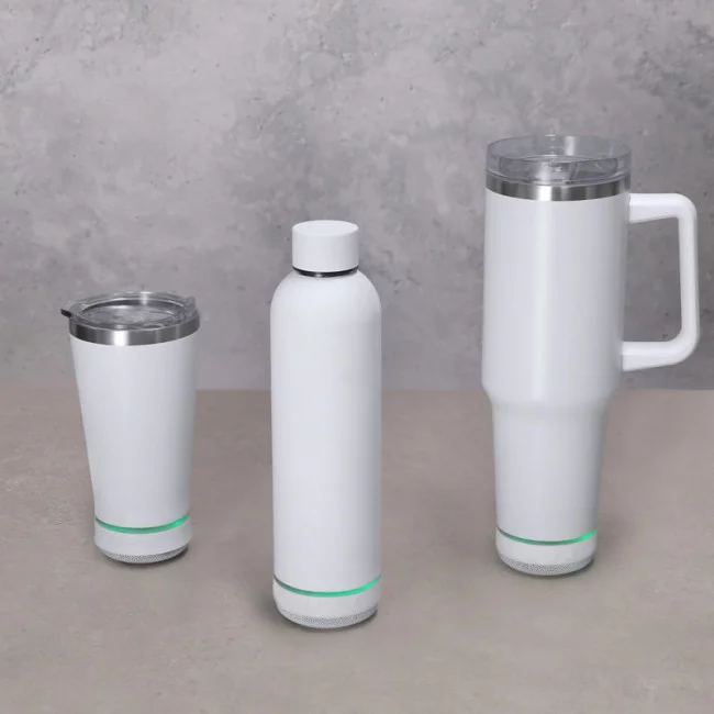 Bouteille isotherme avec enceinte publicitaire Meflex 540 ml 