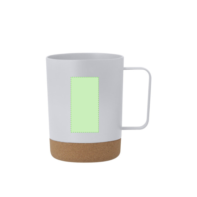 Mug avec base liège publicitaire Jurgen 400 ml 