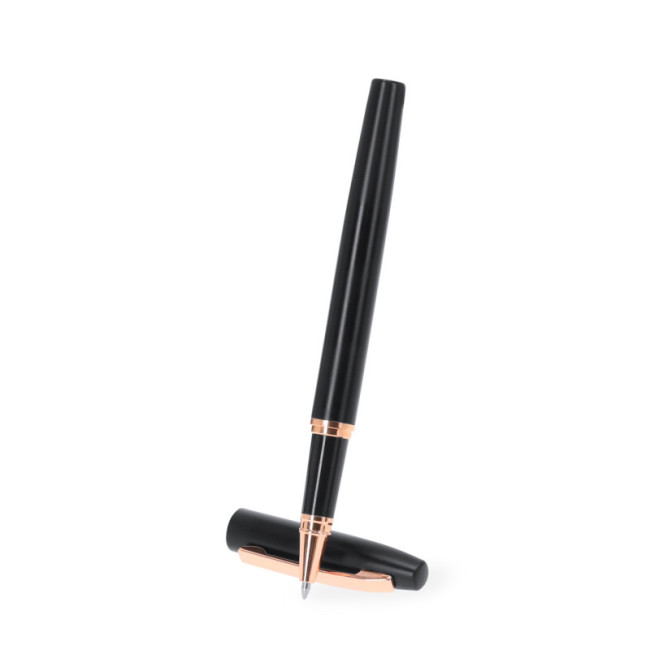 Coffret stylo et roller en aluminium recyclé Mobex 