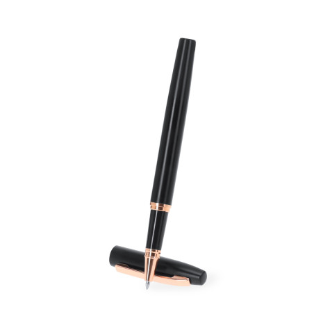 Coffret stylo et roller en aluminium recyclé Mobex 