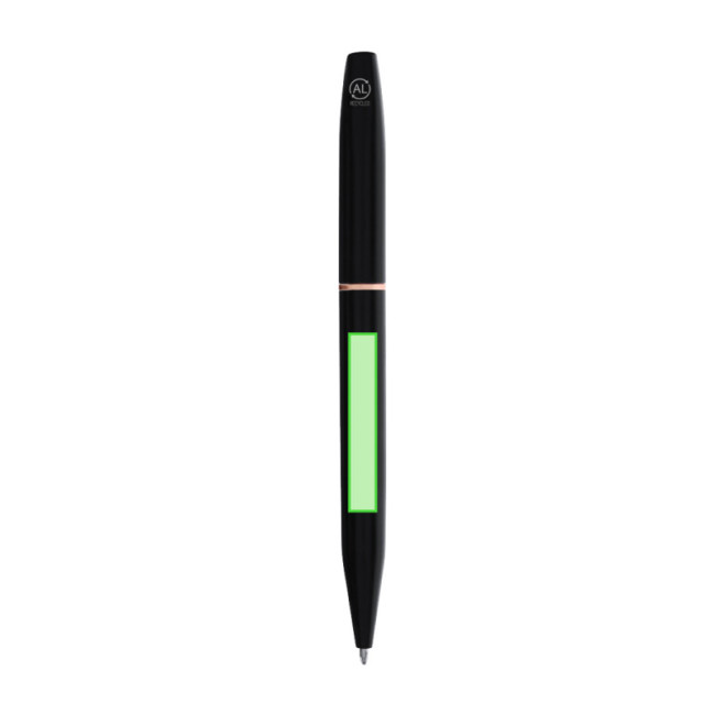 Coffret stylo et roller en aluminium recyclé Mobex 