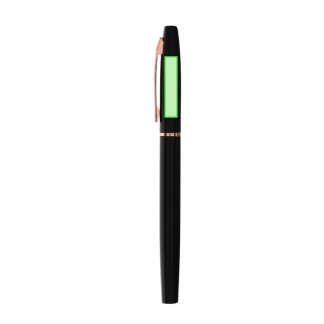 Coffret stylo et roller en aluminium recyclé Mobex 