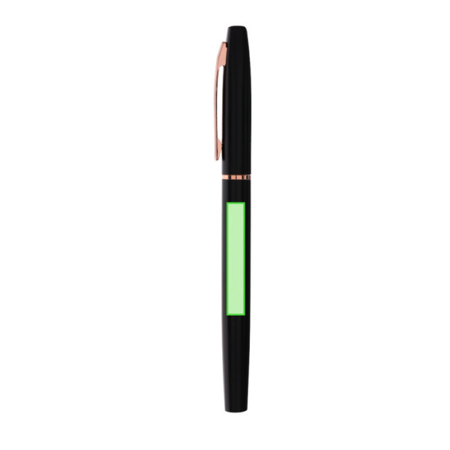 Coffret stylo et roller en aluminium recyclé Mobex 