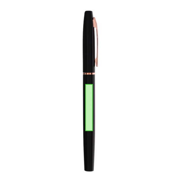 Coffret stylo et roller en aluminium recyclé Mobex 