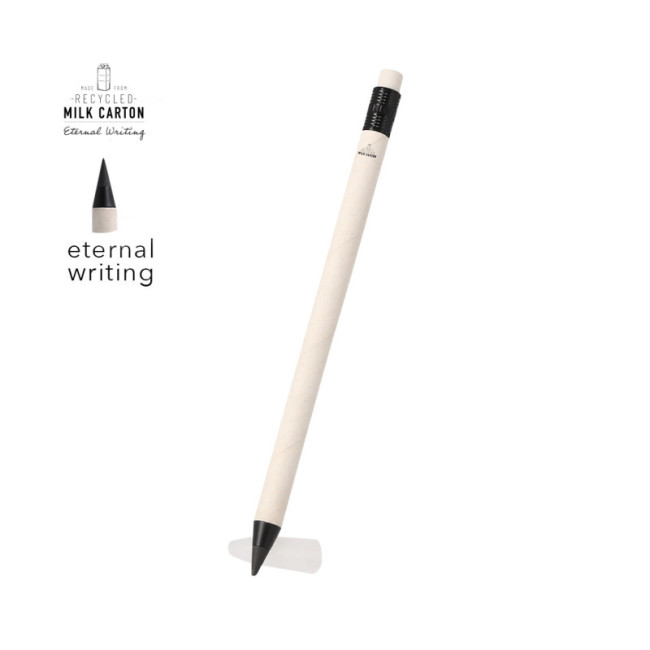 Crayon infini publicitaire en carton de lait Horocks 
