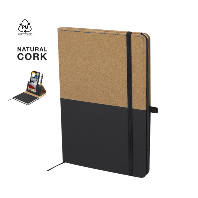 Carnet publicitaire liège & PU recyclé Suttony 