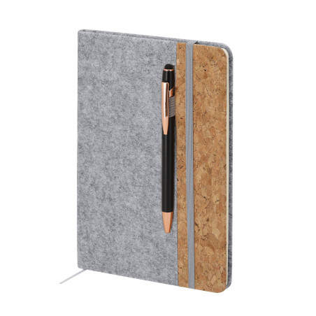 Carnet personnalisé feutre et liège Driscol 