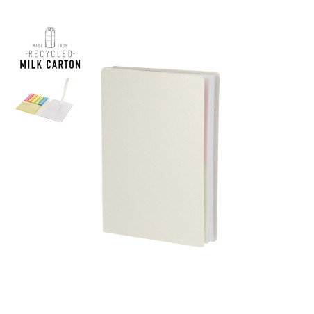 Bloc-notes publicitaire carton de lait recyclé Tamar 