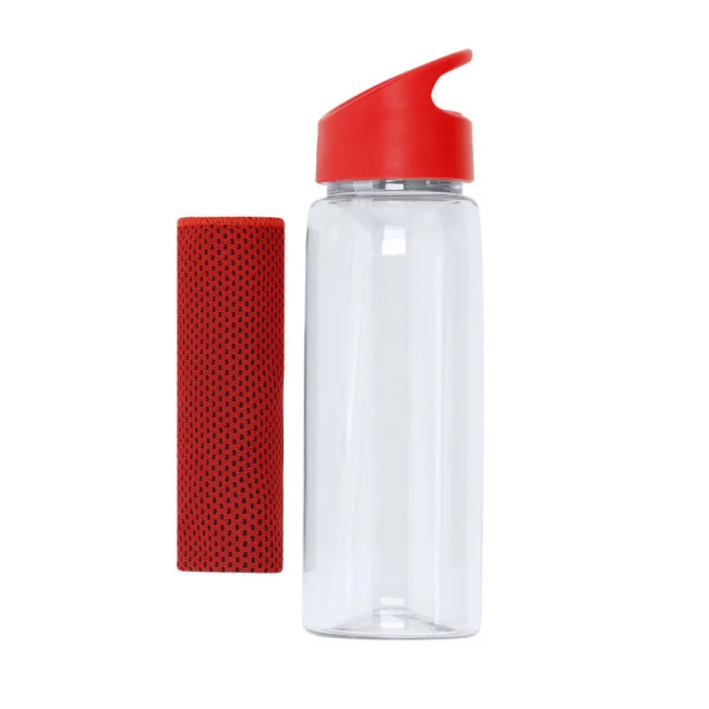 Gourde sport personnalisable et serviette Garyl 800 ml 