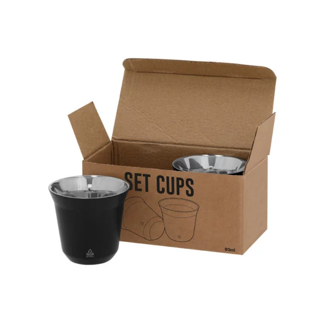 Set de 2 tasses personnalisées Kodet 80 ml 