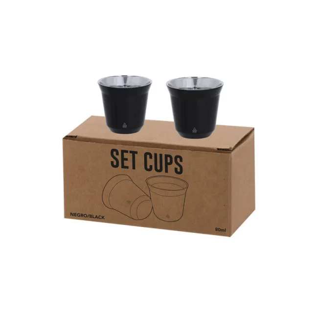 Set de 2 tasses personnalisées Kodet 80 ml 