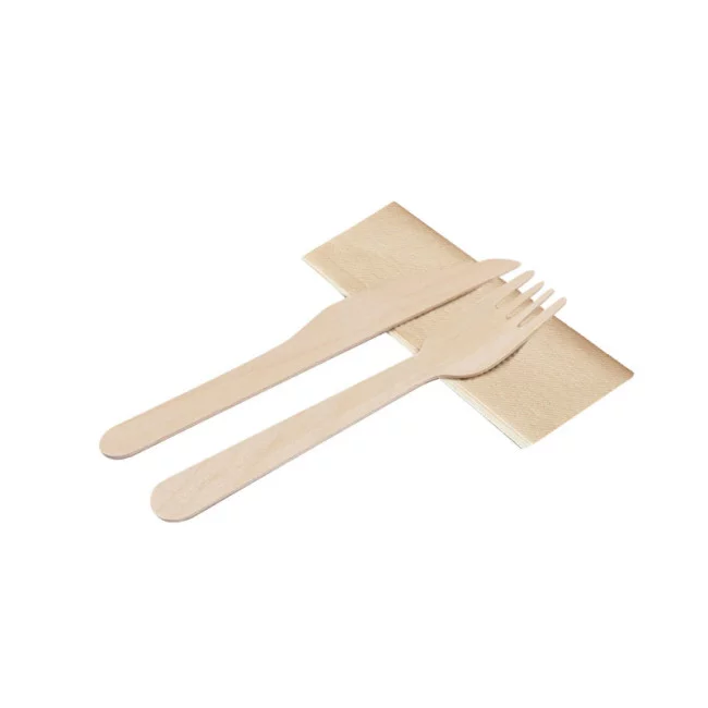 Set de couverts jetables publicitaire Kumix 