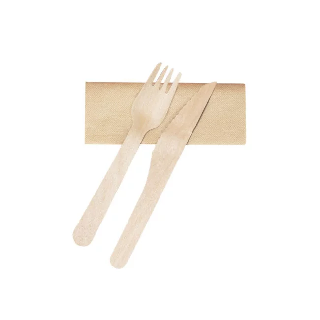 Set de couverts jetables publicitaire Kumix 