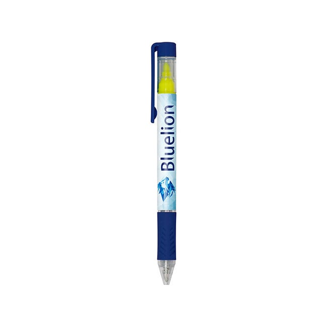 Stylo personnalisé surligneur Bergman coloré Stylo personnalisé surligneur Bergman coloré - Bleu 7687
