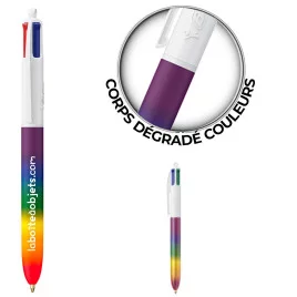 Stylo Bic ® 4 couleurs Rainbow