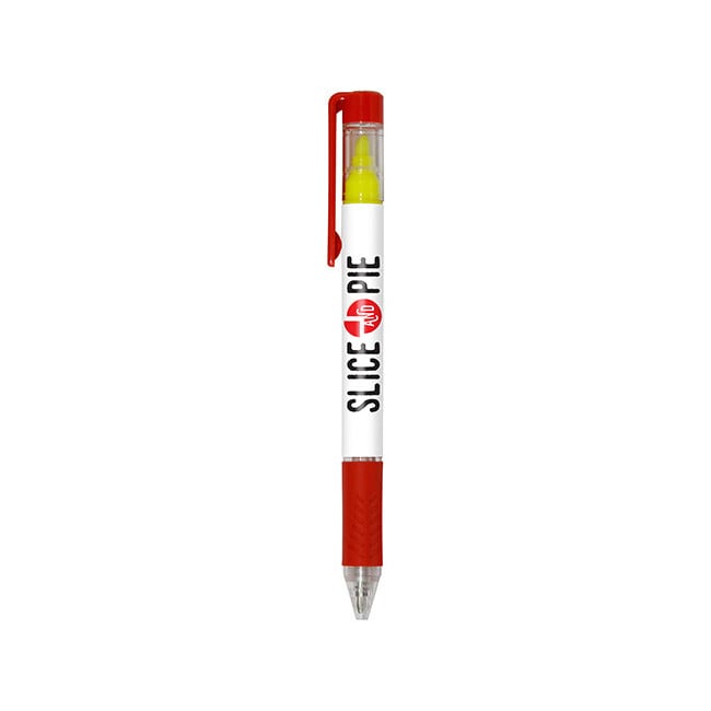 Stylo personnalisé surligneur Bergman coloré Stylo personnalisé surligneur Bergman coloré - Rouge 1797