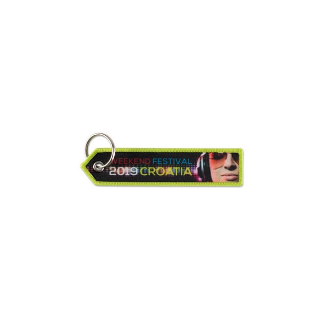 Porte-clés flamme quadri flèche