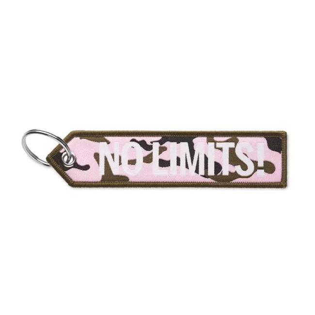 Porte-clés flamme tissé flèche