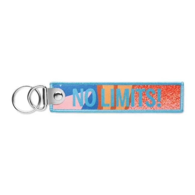 Porte-clés flamme quadri double anneau 