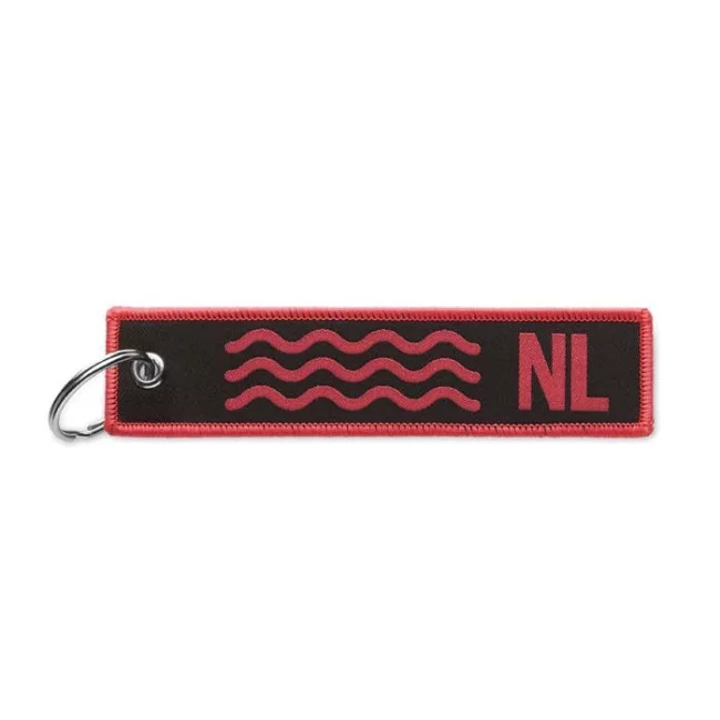 Porte-clés flamme tissé rPET 