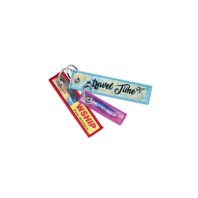 Porte-clés flamme quadri