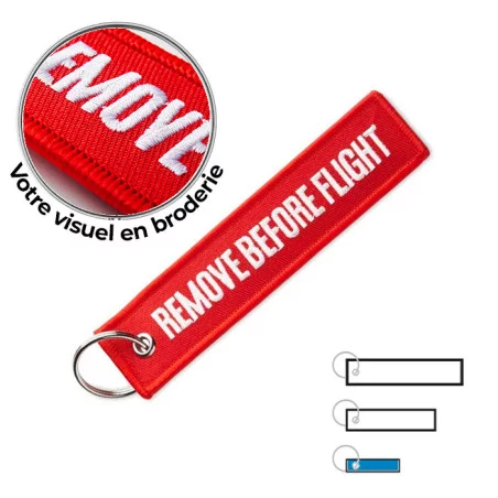 Porte-clés flamme brodé Small 