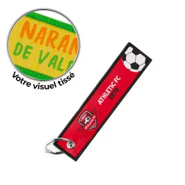 Porte-clés flamme tissé