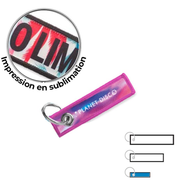 Porte-clés flamme quadri Small 