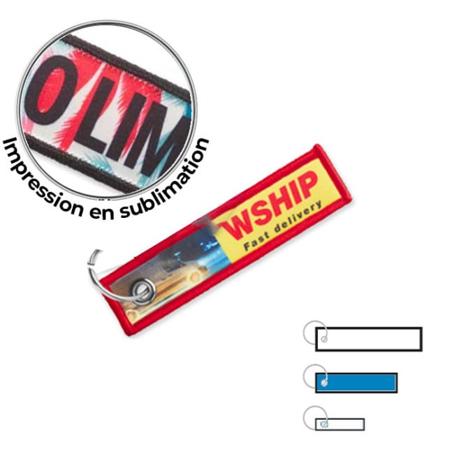 Porte-clés flamme quadri Medium 
