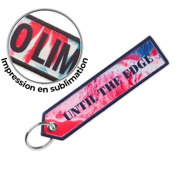 Porte-clés flamme quadri flèche